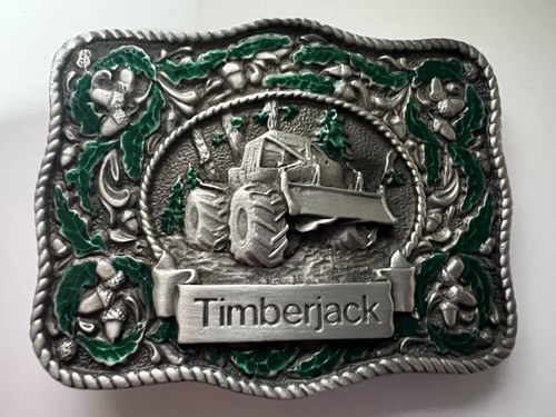 Timberjack belt buckle green - timberjack,